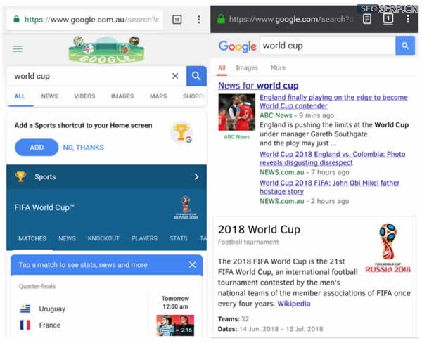 Chrome和Firefox搜索结果对比 Chrome和Firefox搜索结果对比