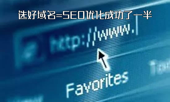 选好域名网站SEO优化就成功了一半