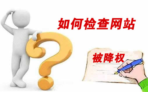 查网站降权